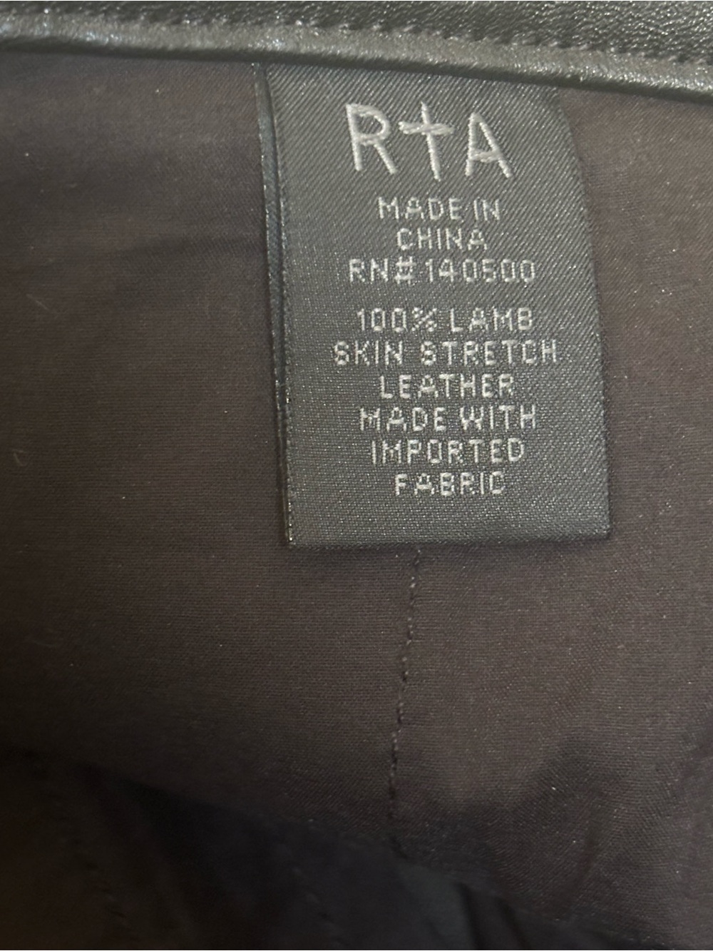 RtA Genuine Black Leather Belted Mini Skirt ✨ EUC - Picture 7 of 7